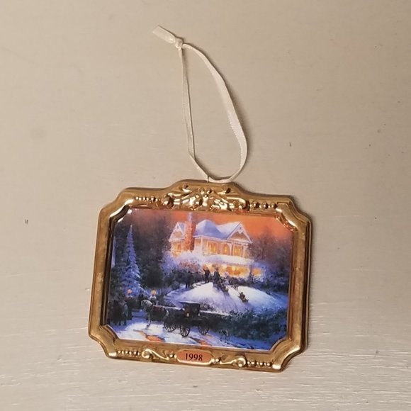 Thomas Kinkade by Hallmark Ornament Victorian Christmas #2-1998 - Boxed - Picture 5 of 7